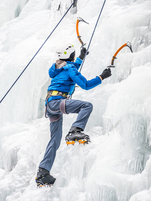 Ice climbing activity in Tirol Austria
