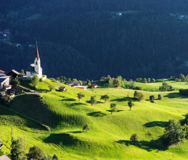 Small village near Langenfeld in Austria