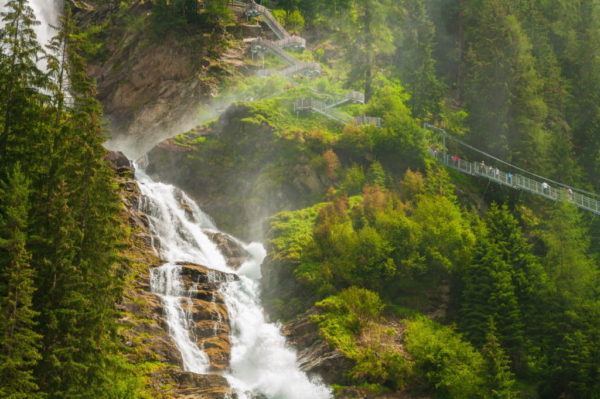 Beautiful waterfall in Tirol Austria